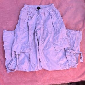 Kids Cargo Pants in Light Blue